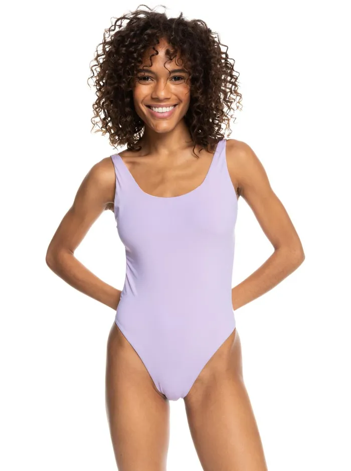 Roxy One Pieces SurfKindKate Reversible OnePiece Swimsuit Bright White Aloha Stripe Hori 8211 Women