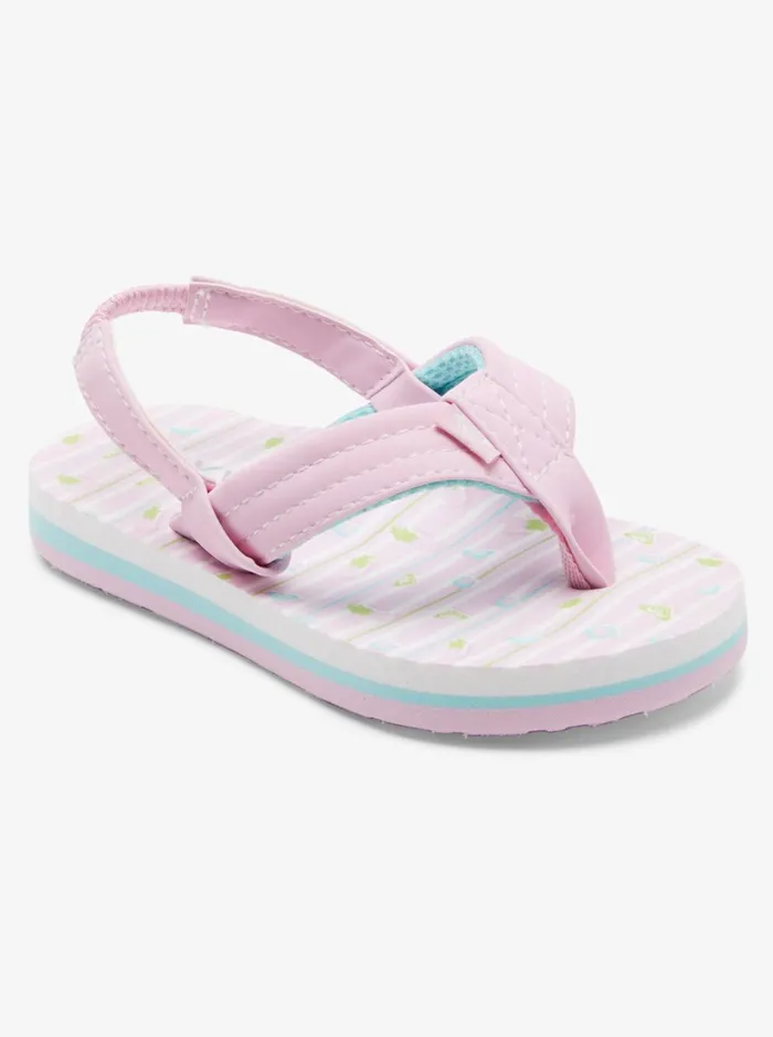 Roxy Shoes and Sandals Toddler039s Vista Loreto Sandals Whitelavender 8211 Women