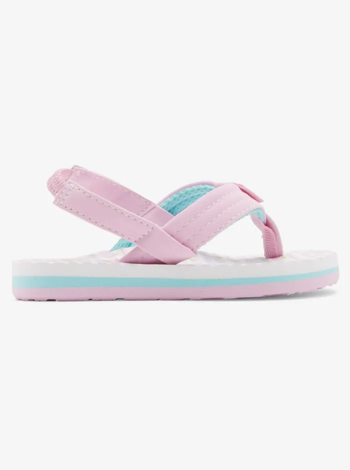 Roxy Shoes and Sandals Toddler039s Vista Loreto Sandals Whitelavender 8211 Women