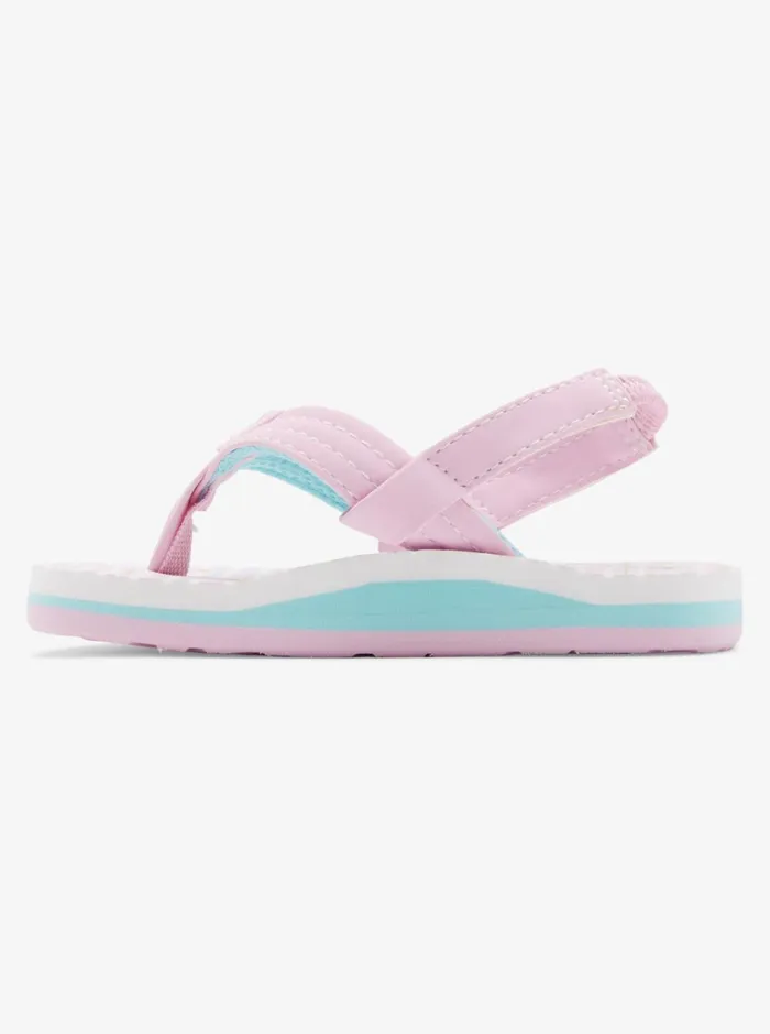 Roxy Shoes and Sandals Toddler039s Vista Loreto Sandals Whitelavender 8211 Women