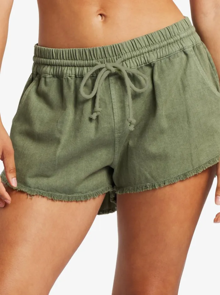 Roxy Shorts Scenic Route Elastic Shorts Deep Lichen Green 8211 Women