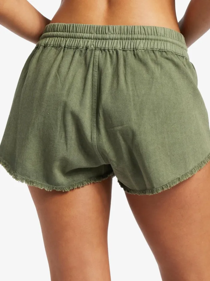 Roxy Shorts Scenic Route Elastic Shorts Deep Lichen Green 8211 Women