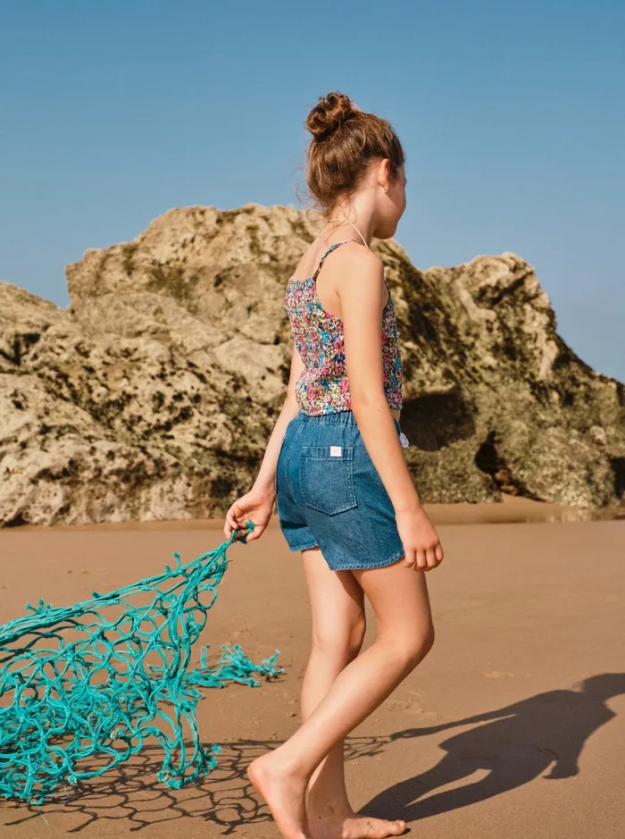 Roxy Skirts and Shorts Girl039s 416 Genial Moment Beach Shorts Medium Blue 8211 Women