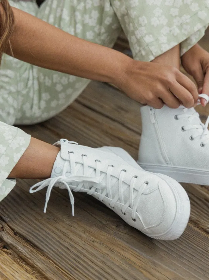 Roxy Sneakers Coastal Cruisin MidTop Shoes White 8211 Women