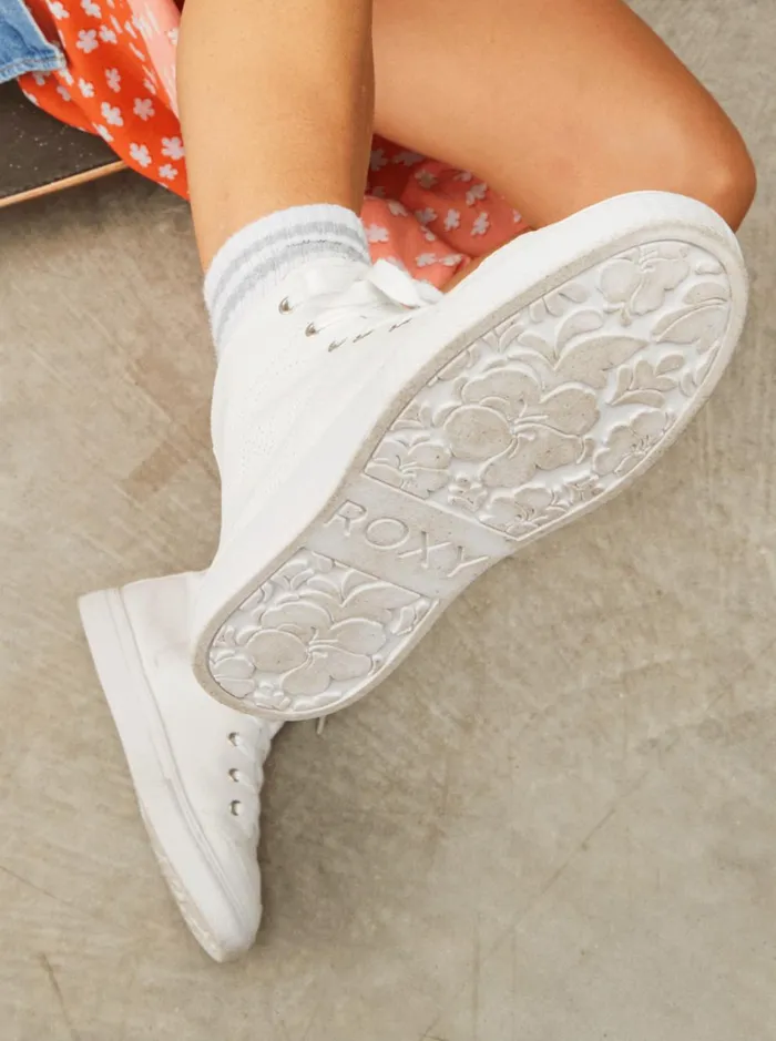 Roxy Sneakers Coastal Cruisin MidTop Shoes White 8211 Women