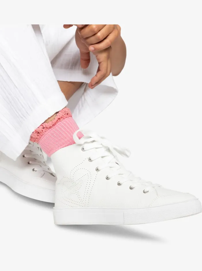 Roxy Sneakers Coastal Cruisin MidTop Shoes White 8211 Women