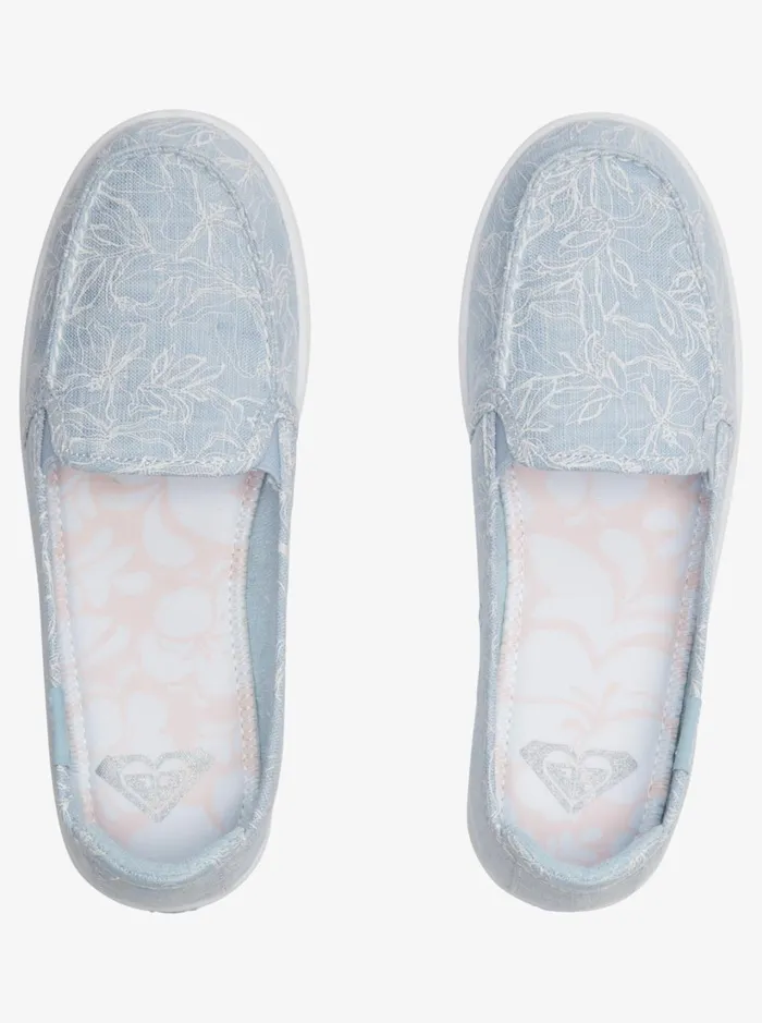 Roxy Sneakers Minnow SlipOn Shoes Light Blue 8211 Women