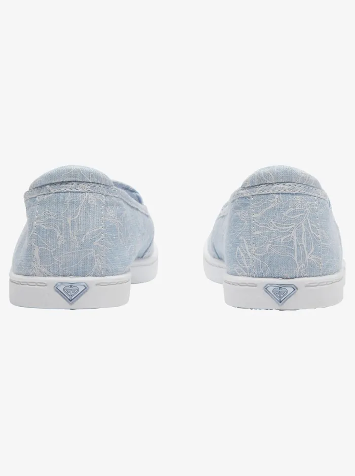 Roxy Sneakers Minnow SlipOn Shoes Light Blue 8211 Women