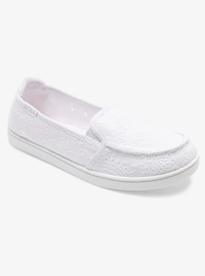Roxy Sneakers Minnow SlipOn Shoes Whitewhite 8211 Women