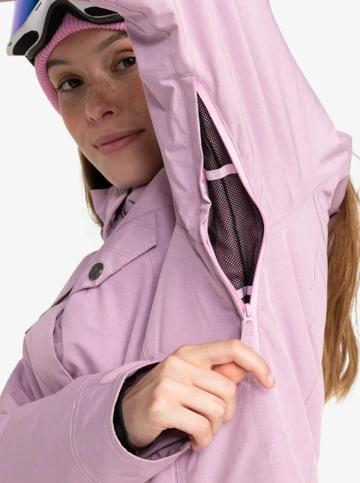 Roxy Snow Jackets Billie Technical Snow Jacket Pink Frosting 8211 Women