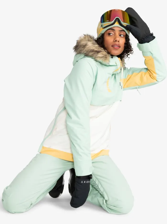 Roxy Snow Jackets Shelter Technical Snow Jacket Cameo Green 8211 Women