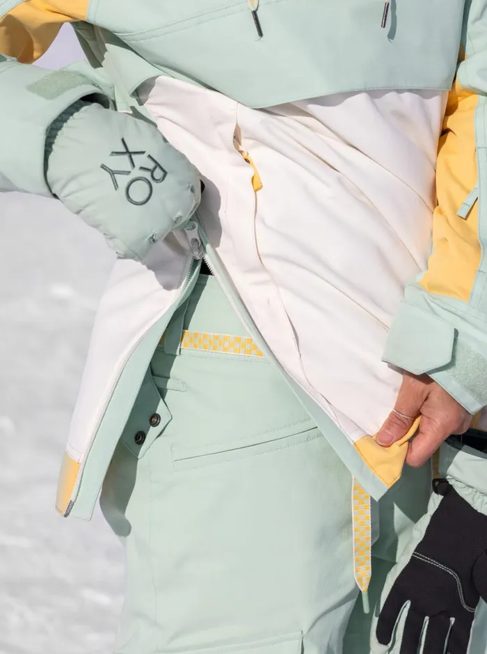Roxy Snow Jackets Shelter Technical Snow Jacket Cameo Green 8211 Women