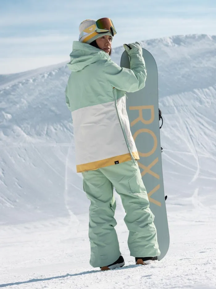 Roxy Snow Jackets Shelter Technical Snow Jacket Cameo Green 8211 Women