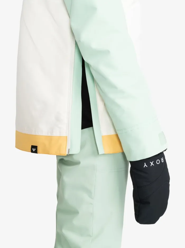 Roxy Snow Jackets Shelter Technical Snow Jacket Cameo Green 8211 Women