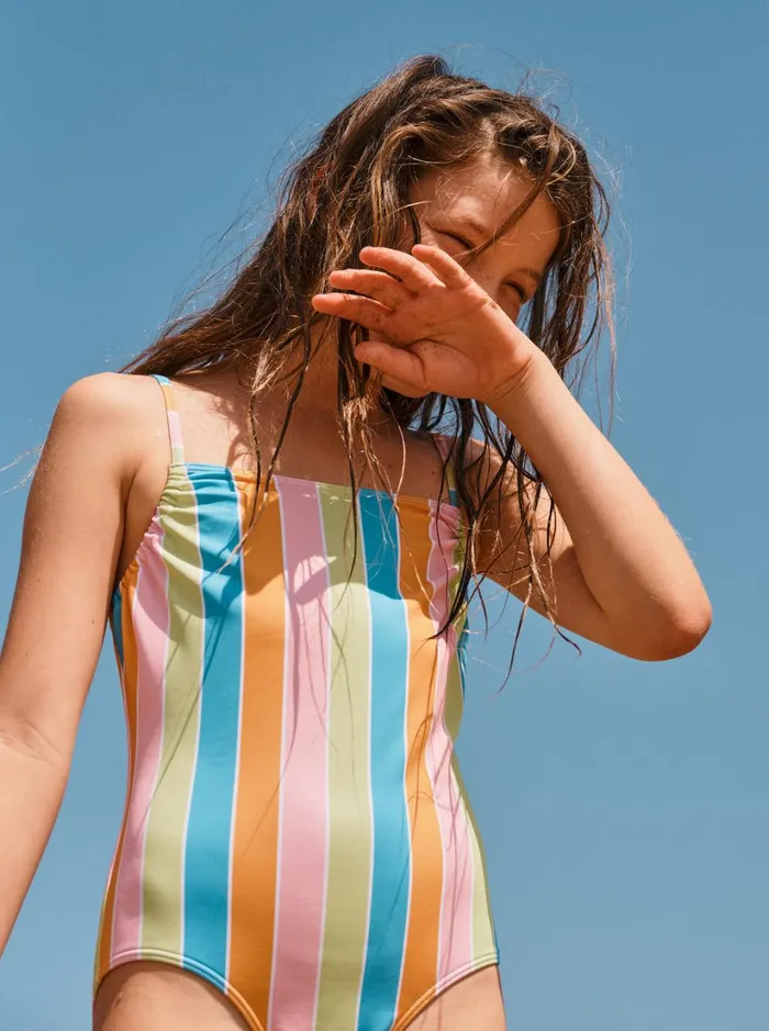 Roxy Swim Girl039s 416 Last In Paradise OnePiece Swimsuit For Girls Bachelor Button Rainbow Rays 8211 Women Roxy Swim Girl039s 416 Last In Paradise OnePiece Swimsuit For Girls Bachelor Button Rainbow Rays 8211 Women