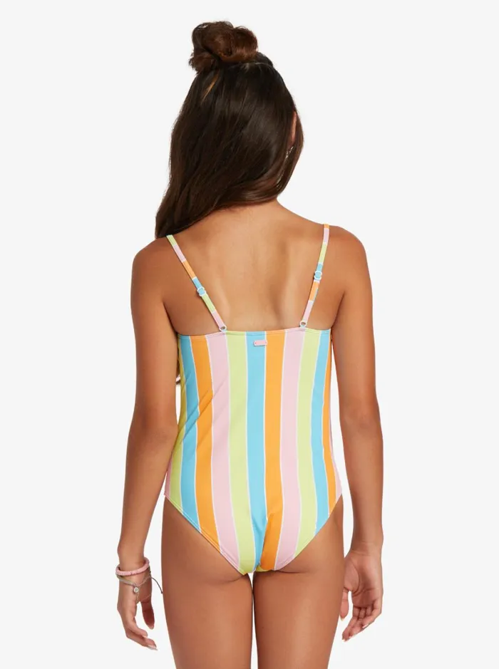 Roxy Swim Girl039s 416 Last In Paradise OnePiece Swimsuit For Girls Bachelor Button Rainbow Rays 8211 Women