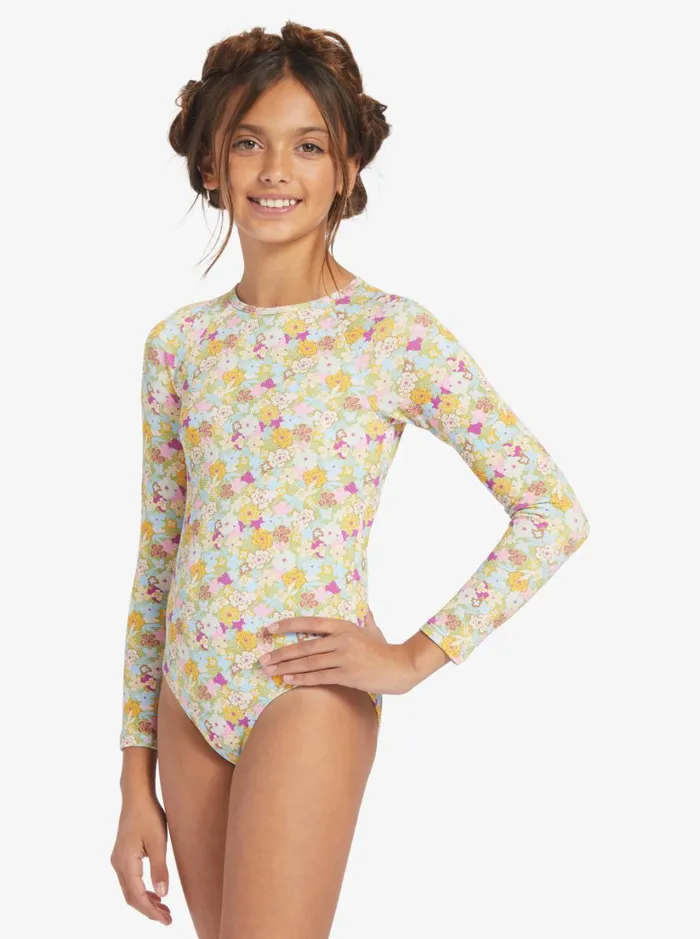 Roxy Swim Girl039s 716 Nostalgic Seaside OnePiece Swimsuit Fern Memories 8211 Women