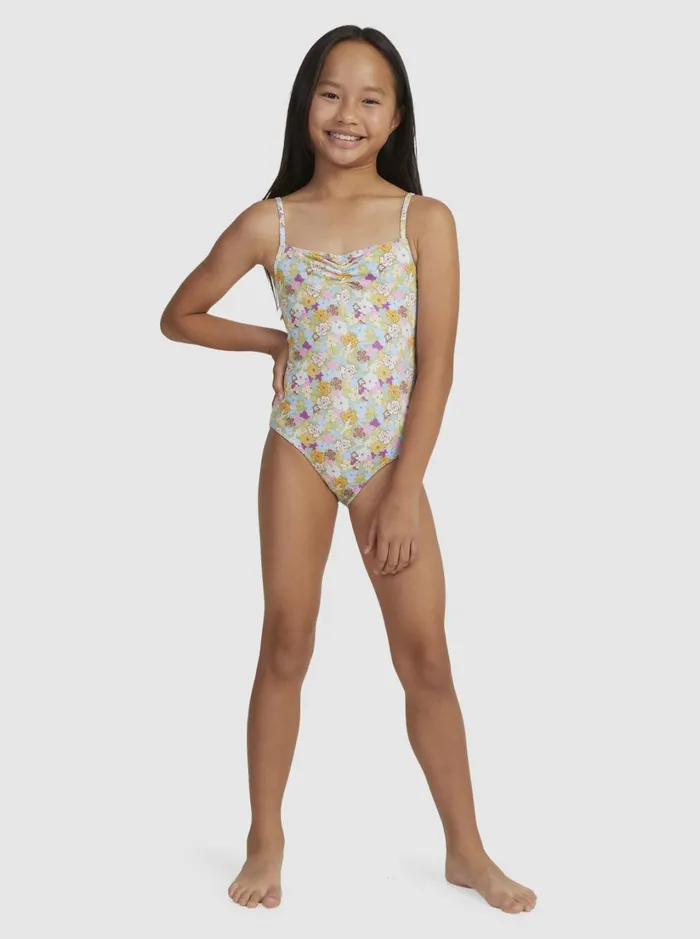 Roxy Swim Girl039s 716 Nostalgic Seaside OnePiece Swimsuit Fern Memories 8211 Women