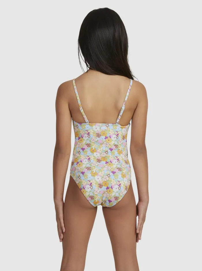 Roxy Swim Girl039s 716 Nostalgic Seaside OnePiece Swimsuit Fern Memories 8211 Women