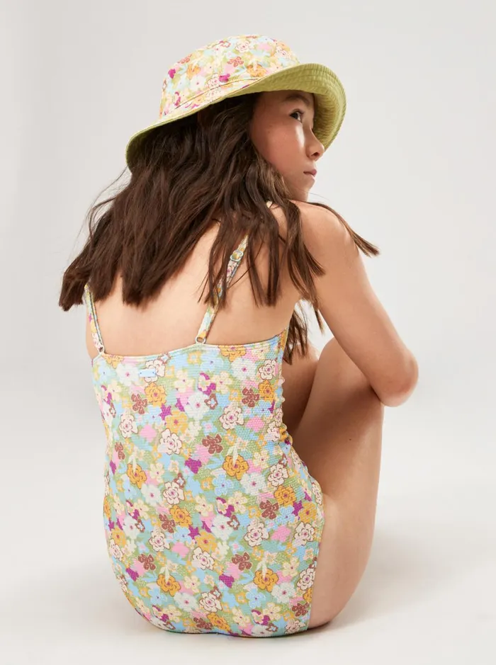 Roxy Swim Girl039s 716 Nostalgic Seaside OnePiece Swimsuit Fern Memories 8211 Women