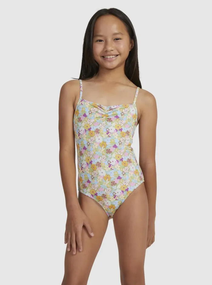 Roxy Swim Girl039s 716 Nostalgic Seaside OnePiece Swimsuit Fern Memories 8211 Women