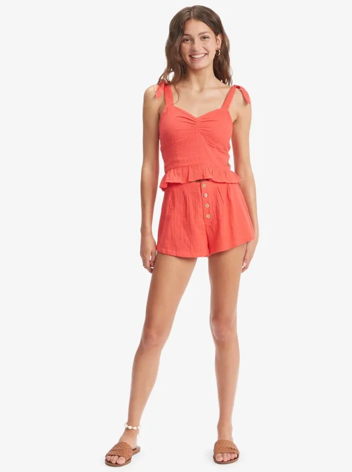 Roxy Tops Beyond Me Strappy Top Hibiscus 8211 Women