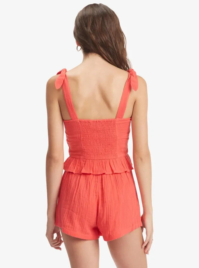Roxy Tops Beyond Me Strappy Top Hibiscus 8211 Women