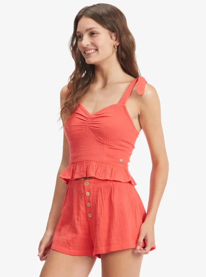 Roxy Tops Beyond Me Strappy Top Hibiscus 8211 Women
