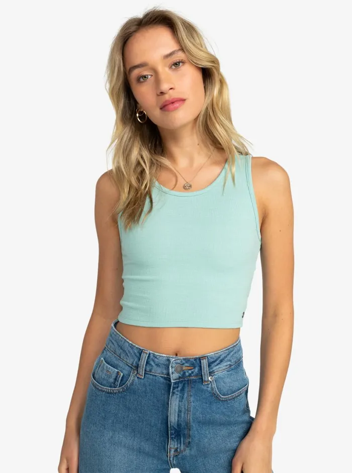 Roxy Tops Good Keepsake Crop Top Blue Surf 8211 Women