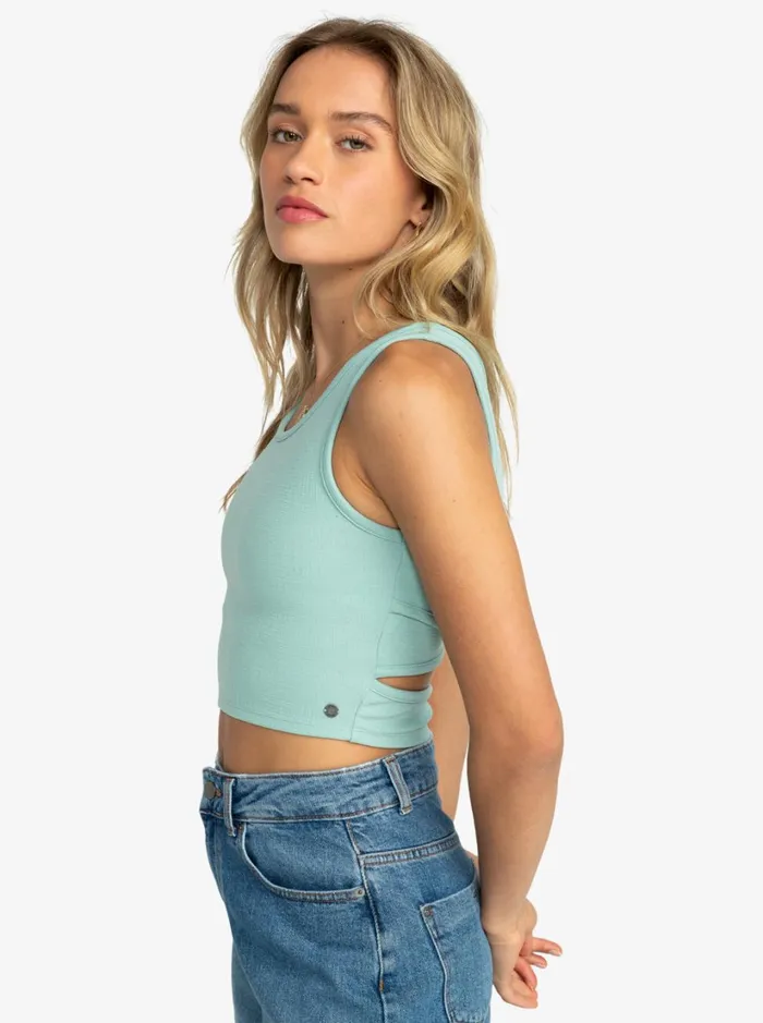 Roxy Tops Good Keepsake Crop Top Blue Surf 8211 Women