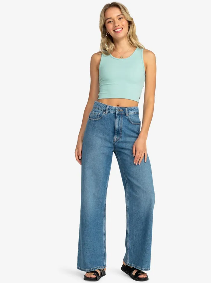 Roxy Tops Good Keepsake Crop Top Blue Surf 8211 Women