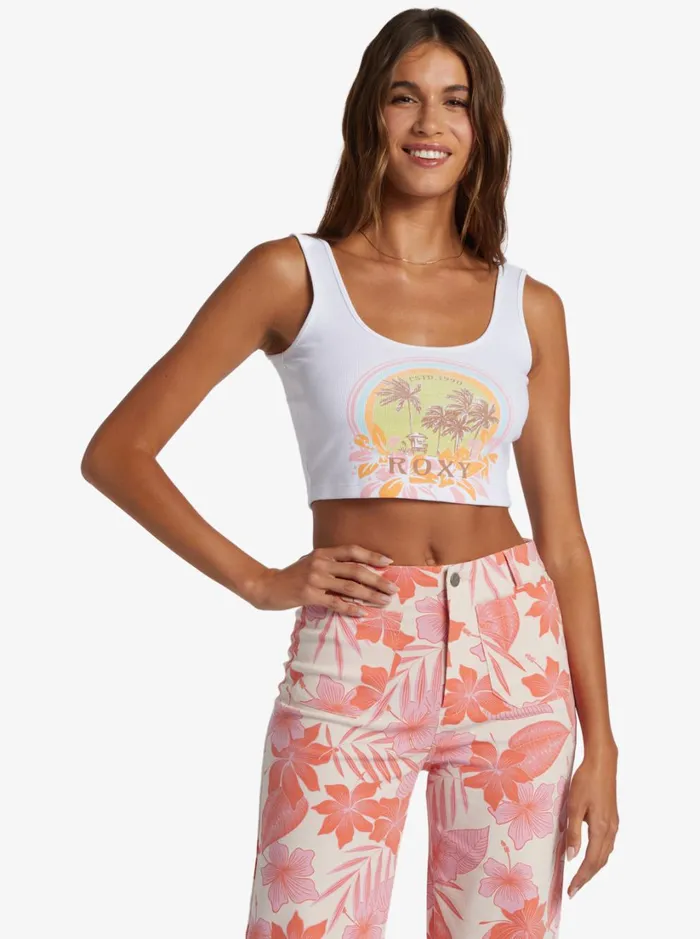 Roxy Tops Haleiwa Moments Dive In Tank Top Snow White 8211 Women
