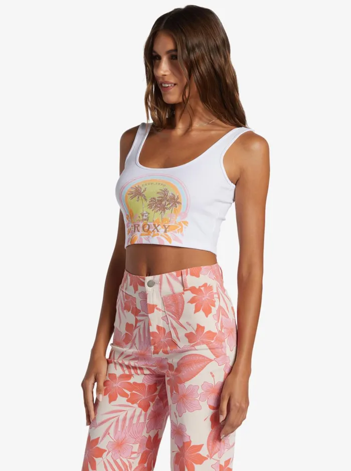Roxy Tops Haleiwa Moments Dive In Tank Top Snow White 8211 Women