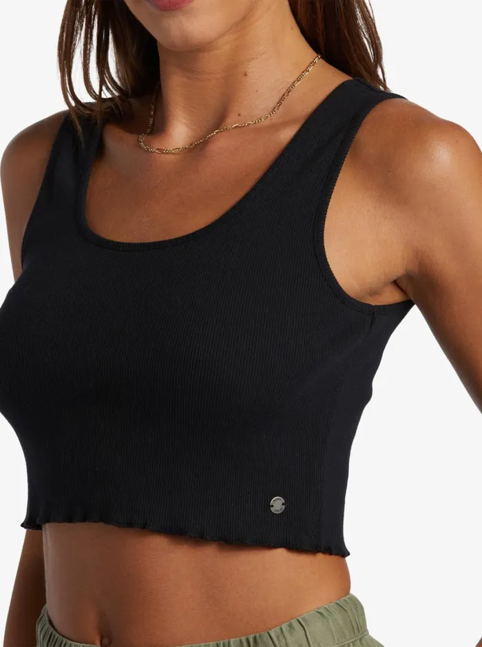 Roxy Tops Keep It Wavy Tank Top Anthracite 8211 Women
