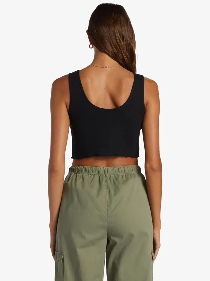 Roxy Tops Keep It Wavy Tank Top Anthracite 8211 Women
