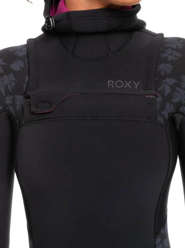 Roxy Wetsuits 543mm Swell Series Hooded Chest Zip Wetsuit Black 8211 Women