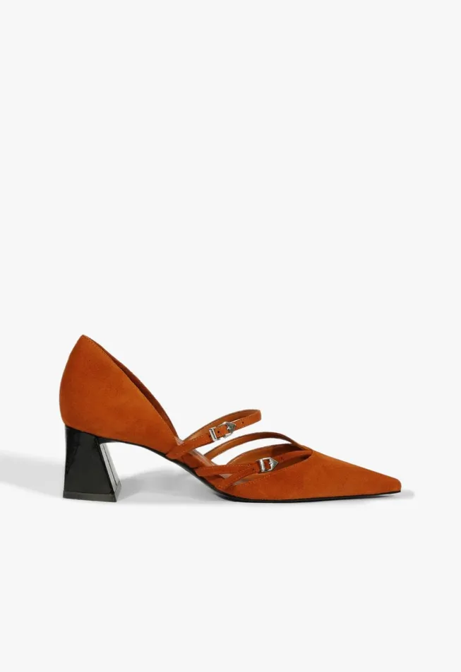 Rue Mid Pump Brown Women Schutz Shoes