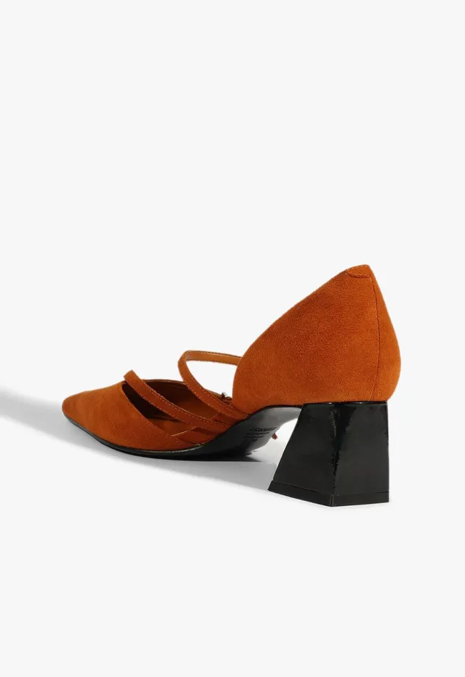 Rue Mid Pump Brown Women Schutz Shoes