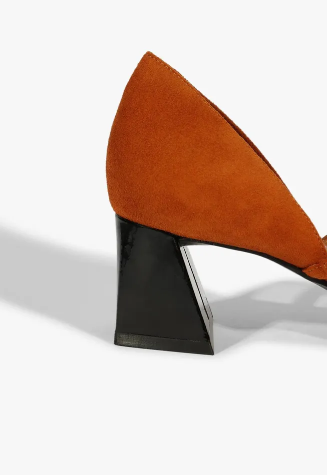 Rue Mid Pump Brown Women Schutz Shoes