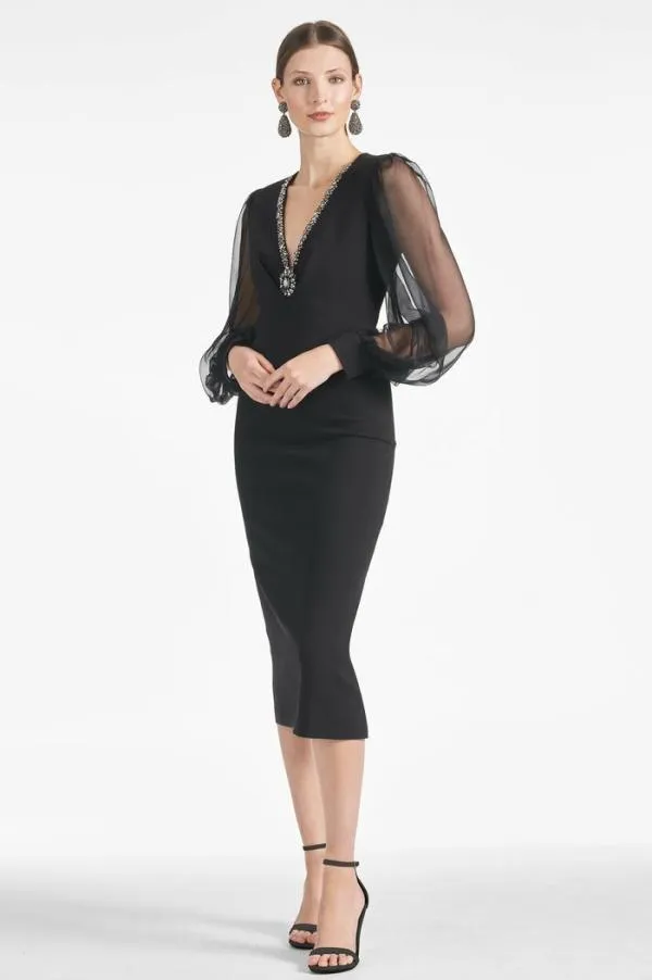 Sachin and Babi Alanz Dress 8211 Black Black Women Midi