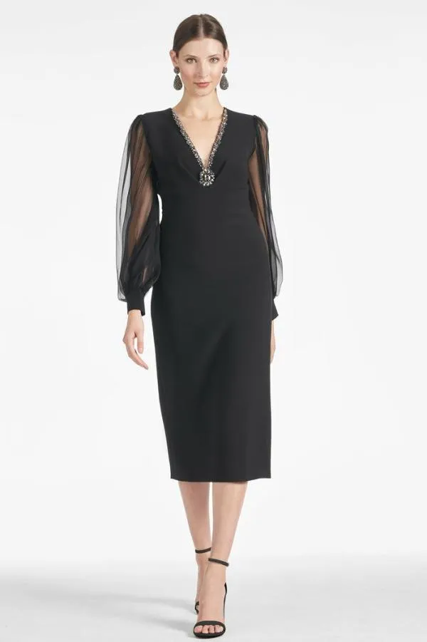 Sachin and Babi Alanz Dress 8211 Black Black Women Midi