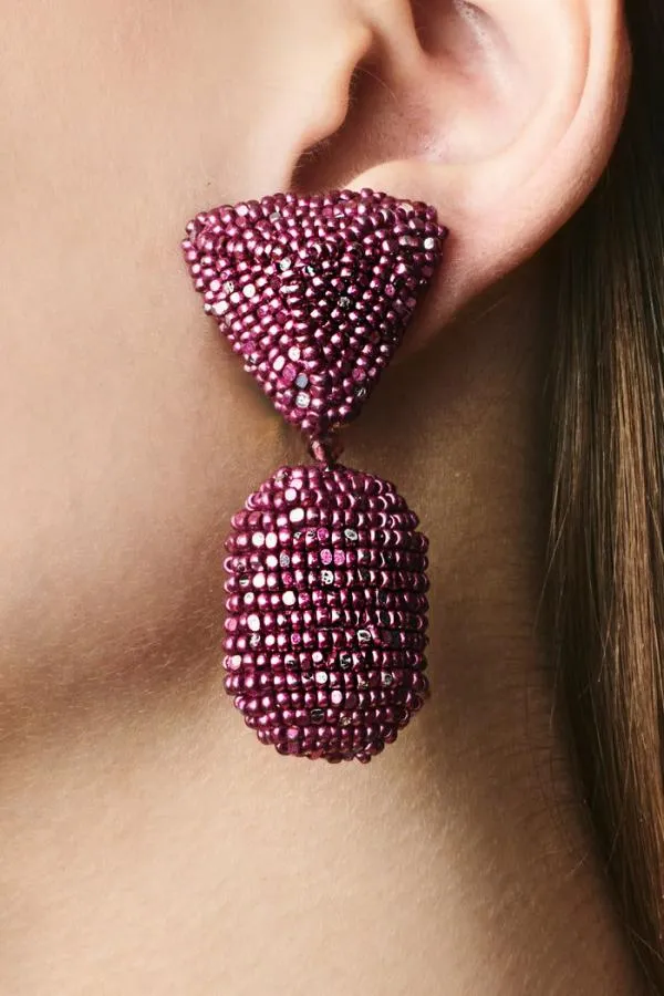 Sachin and Babi Chrystie Earrings 8211 Metallic Faceted Beads Metallic Magenta Women Earrings Sachin and Babi Chrystie Earrings 8211 Metallic Faceted Beads Metallic Magenta Women Earrings