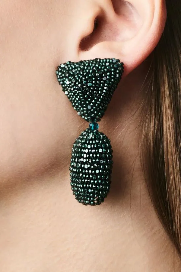 Sachin and Babi Chrystie Earrings 8211 Metallic Faceted Beads Metallic Magenta Women Earrings