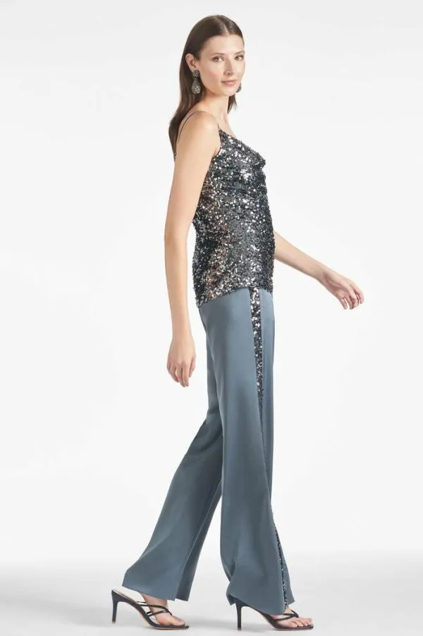Sachin and Babi Jesse Top 8211 Gunmetal Gunmetal Women Matching Sets