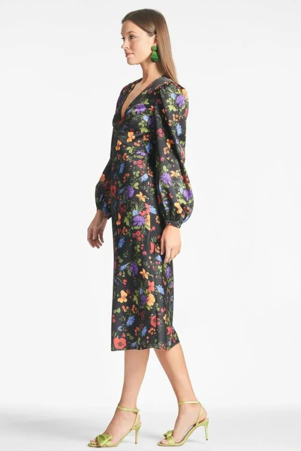 Sachin and Babi Lola Dress 8211 Noir Wildflower Noir Wildflower Women Midi