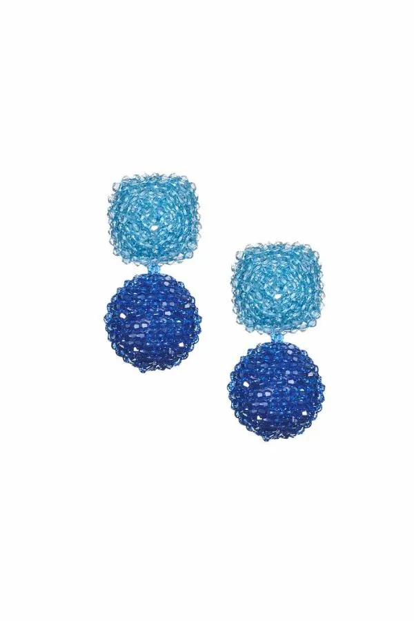 Sachin and Babi Lydia Earrings 8211 Faceted Beads Raspberry Ruby Women Earrings