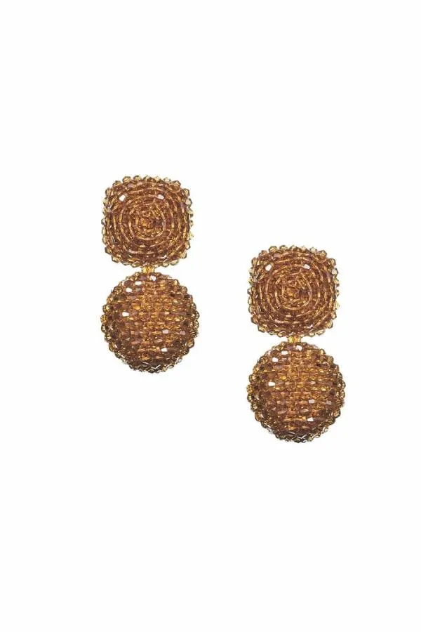 Sachin and Babi Lydia Earrings 8211 Faceted Beads Raspberry Ruby Women Earrings