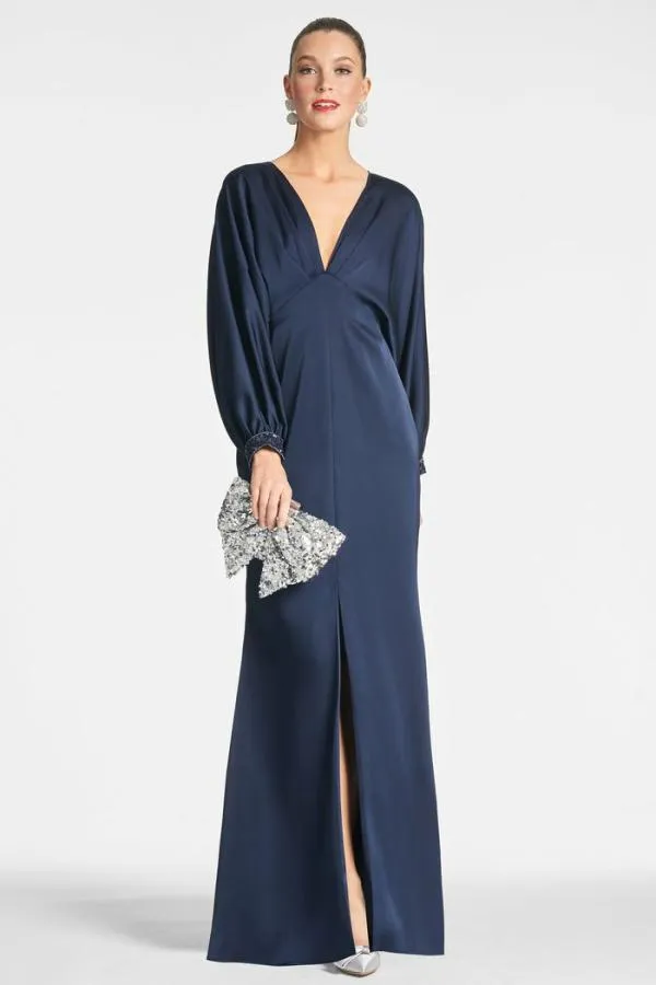 Sachin and Babi Maia Gown 8211 Midnight Midnight Women Plus Sizes