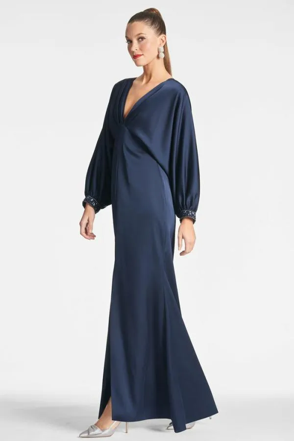 Sachin and Babi Maia Gown 8211 Midnight Midnight Women Plus Sizes