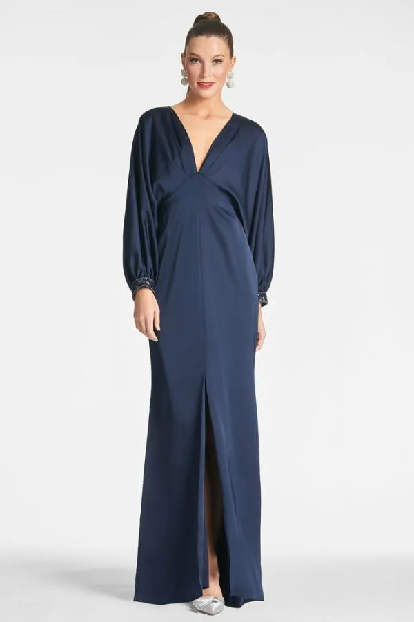 Sachin and Babi Maia Gown 8211 Midnight Midnight Women Plus Sizes